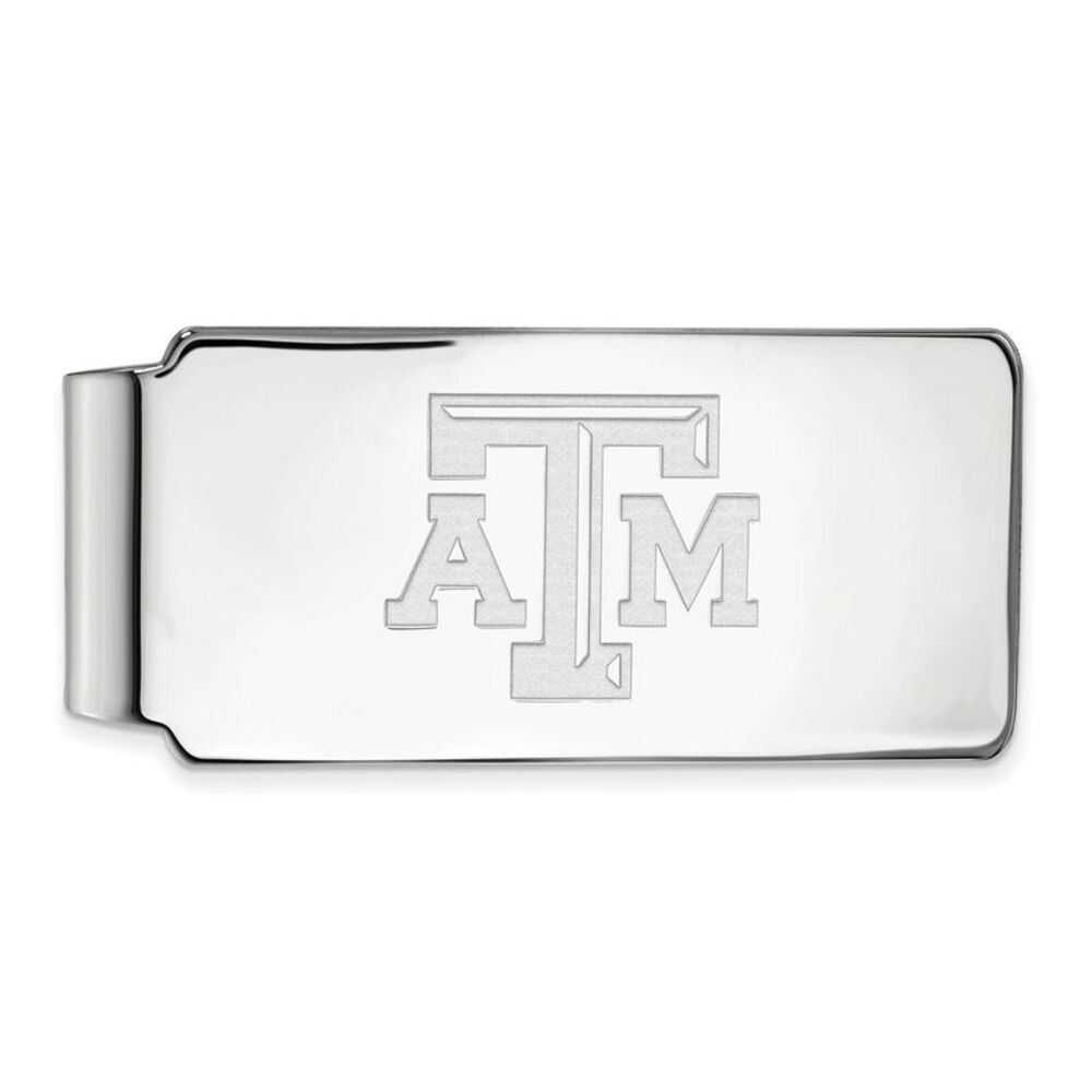 Sterling Silver Texas A&M U Money Clip